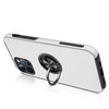 360 Rotating Ring Grip Hybrid Case for iPhone 14 Pro Max - Silver