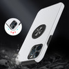 360 Rotating Ring Grip Hybrid Case for iPhone 14 Pro - Silver