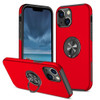 360 Rotating Ring Grip Hybrid Case for iPhone 14 - Red