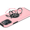 360 Rotating Ring Grip Hybrid Case for iPhone 14 - Pink