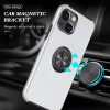360 Rotating Ring Grip Hybrid Case for iPhone 14 - Silver