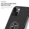 360 Rotating Ring Grip Hybrid Case for iPhone 14 Plus - Black