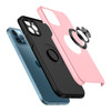 360 Rotating Ring Grip Hybrid Case for iPhone 14 Plus - Pink