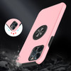 360 Rotating Ring Grip Hybrid Case for iPhone 14 Plus - Pink