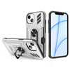 Tough Ring Grip Case with Card Slot for iPhone 14 - Sliver