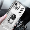 Tough Ring Grip Case with Card Slot for iPhone 14 - Sliver