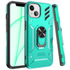 Tough Ring Grip Case with Card Slot for iPhone 14 - Teal