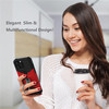 Military Grade All-In-One Ring Stand Card Case for iPhone 14 Pro Max - Red