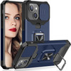 Military Grade All-In-One Ring Stand Card Case for iPhone 14 - Navy Blue
