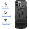 3-IN-1 Advanced Armor Hybrid Case with Belt Clip Holster for iPhone 14 Pro Max - Black