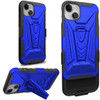3-IN-1 Advanced Armor Hybrid Case with Belt Clip Holster for iPhone 14 - Blue