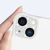 Sparkling Rhinestone Adhesive Rear Camera Lens Protector for iPhone 14 / iPhone 14 Plus - Silver