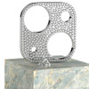 Sparkling Rhinestone Adhesive Rear Camera Lens Protector for iPhone 14 / iPhone 14 Plus - Silver