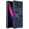 Robotic Series Dual Layer Hybrid Case with Ring Grip for T-Mobile REVVL 6 Pro 5G - Navy Blue