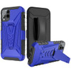 3-IN-1 Advanced Armor Hybrid Case with Belt Clip Holster for T-Mobile REVVL 6 Pro 5G - Blue