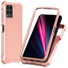 Military Grade Rugged Armor Case for T-Mobile REVVL 6 Pro 5G - Rose Gold