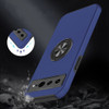 360 Rotating Ring Grip Hybrid Case for Google Pixel 7 Pro - Navy Blue
