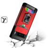 Military Grade All-In-One Ring Stand Card Case for Google Pixel 7 - Red