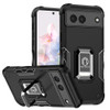 Military Grade Shockproof Hybrid Armor Case with Ring Grip for Google Pixel 7 - Black