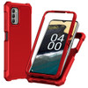 Military Grade Rugged Armor Case for Nokia G400 5G - Red