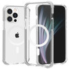 MagSafe Compatible Transparent Protective Bumper Case for iPhone 14 Pro Max - White
