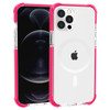 MagSafe Compatible Transparent Protective Bumper Case for iPhone 14 - Hot Pink