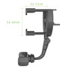 Universal Car Rear-View Mirror Phone Mount with 360 Degree Rotating Cradle and Adjustable Brackets
