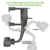 Universal Car Rear-View Mirror Phone Mount with 360 Degree Rotating Cradle and Adjustable Brackets