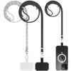 2-Pack Universal Phone Lanyard with Adjustable Nylon Straps and Durable Tether Pads