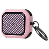 Carbon Fiber Design Hybrid Case for AirPods Pro (2nd Generation) - Pink