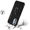 Military Grade Hybrid Case with Ring Grip for Motorola Edge 2022 - Black