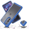 Transparent Hybrid Case for Motorola Edge 2022 - Blue