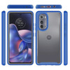 Transparent Hybrid Case for Motorola Edge 2022 - Blue