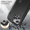 Military Grade TUFF Hybrid Armor Case with Kickstand for iPhone 14 Pro Max - Black