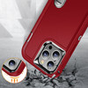 Military Grade TUFF Hybrid Armor Case with Kickstand for iPhone 14 Pro Max - Red