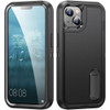 Military Grade TUFF Hybrid Armor Case with Kickstand for iPhone 14 - Black