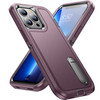 Military Grade TUFF Hybrid Armor Case with Kickstand for iPhone SE (3rd gen & 2nd gen) and iPhone 8/7 - Burgundy