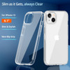 3-IN-1 Bundle Tough Shield Transparent Case + Tempered Glass Screen and Camera Lens Protector for iPhone 14 Plus