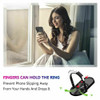 Military Grade Finger Loop Case with 360° Rotating Ring Grip Kickstand for iPhone 14 Pro - Black