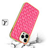 Luxurious Quilted Diamond Case for iPhone 14 Pro - Hot Pink