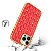 Luxurious Quilted Diamond Case for iPhone 14 Pro - Red