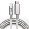 4-Pack iDARS MFi Apple Certified PD Fast Charge USB-C to Lightning Braided Cable (4ft/4ft/6ft/6ft) - White
