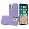 Soft Touch Dual-Layer Hybrid Case for iPhone 14 Pro Max - Purple