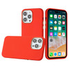 Soft Touch Dual-Layer Hybrid Case for iPhone 14 - Red
