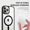 MagSafe Compatible Acrylic Crystal Case for iPhone 14 Pro Max - Black