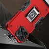 Military Grade Shockproof Hybrid Armor Case with Ring Grip for iPhone 14 Pro Max - Red