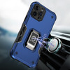 Military Grade Shockproof Hybrid Armor Case with Ring Grip for iPhone 14 - Blue