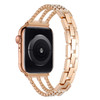 Zinc Alloy Rhinestone Decor Bracelet Band for Apple Watch 49mm / 45mm / 44mm / 42mm - Rose Gold
