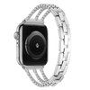 Zinc Alloy Rhinestone Decor Bracelet Band for Apple Watch 49mm / 45mm / 44mm / 42mm - Silver