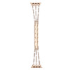 Zinc Alloy Rhinestone Decor Bracelet Band for Apple Watch 41mm / 40mm / 38mm - Rose Gold